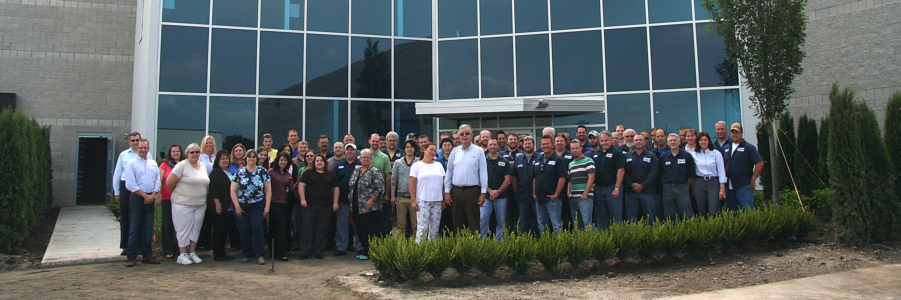 Group photo new building